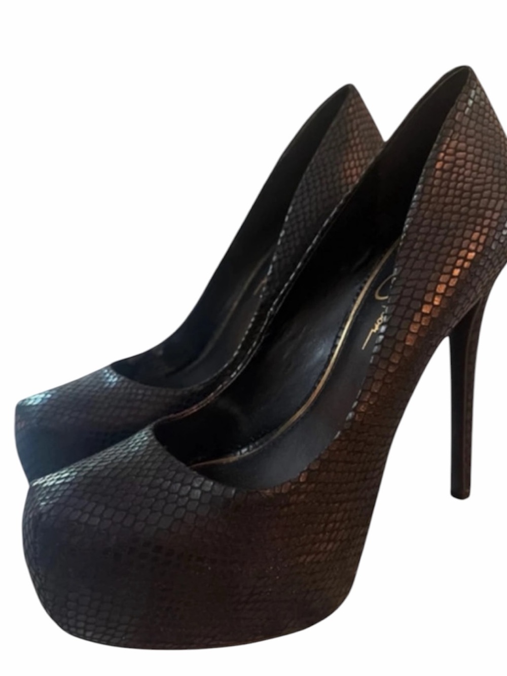 JESSICA SIMPSON♦️LIZARD PRINT STILETTO